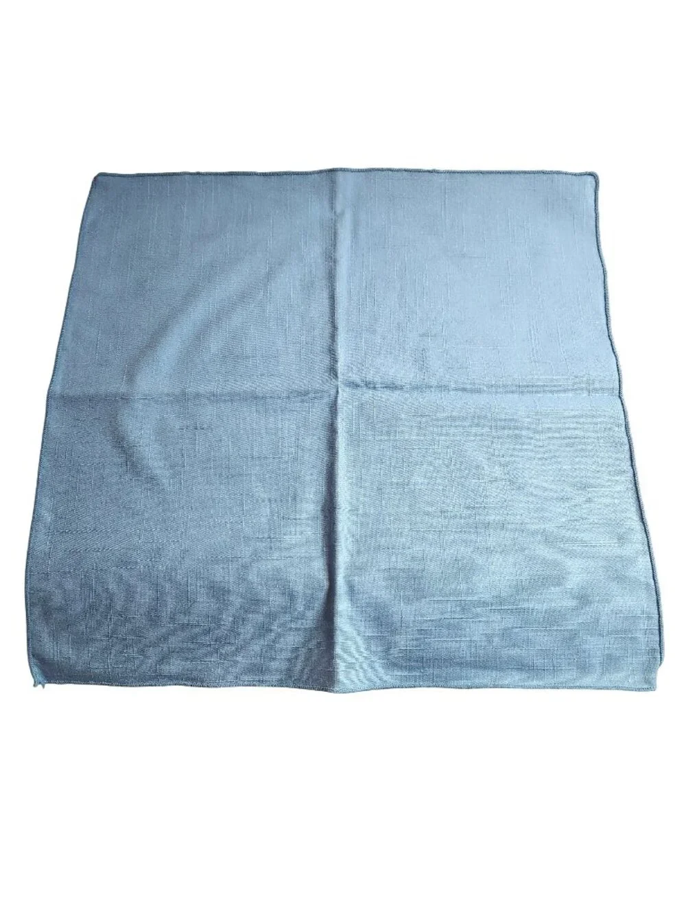 Set Of 4 Cloth Napkins Blue Cotton Table Linens 17